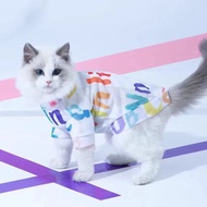 Pet Vest Ready stock Pet Cat Clothes Thin Style Vest Hairless Cat Hair-Proof Hair-Proof Anti-Lint-Pr