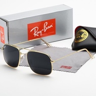 Ray·Ban2022Square Classic Metal Sunglasses Men and Women Brand Fashion Designer
