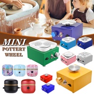Electric Pottery Wheel Machine with Turntable+Sculpting Kit, DIY Clay Tools Mini Pottery Forming Ma
