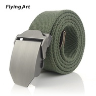 [Tactical Belt] Men's Belt Outdoor Sports Canvas Youth Military Training Casual Jeans Automatic Buckle Tactical