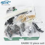 12-Piece Timing Repair Kit Timing Chain For Audi Q3 Q5 A3 A4 A5 A6 A7 EA888 Gen2/3 VW Golf MK6 GTI T