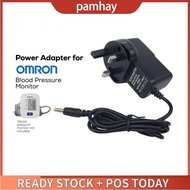 UK 3 Pin 6V AC/DC Power Adapter for Omron HEM-7121 HEM-7120 SEM-1 JPN500 JPN600 JPN700 And More