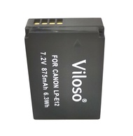 Viloso EOS LP-E12 Rechargeable Li-ion Battery for Canon EOS M EOS M100 EOS M50 EOS Rebel SL1 EOS 100