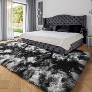 Cross-Border Household Bedroom Tie-Dye Carpet Silk Wool Memory Rebound Sponge Carpet Modern Simple C