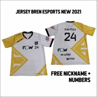 Bren ESPORTS WHITE 2021 GAMING Shirt JERSEY