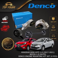 DENCO PERODUA AXIA VVTI 1.0 (2017-2021) BEZZA 1.0 (AUTO) ENGINE MOUNTING KIT SET 100% ORIGINAL