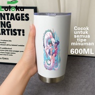 [req custombebas] Tumbler Mug Hot and Cold Drinking Glass Stainless Steel Double Layer 500ml Solo Mo