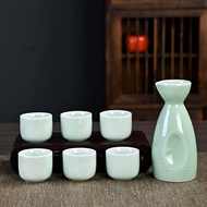 White Wine Glass Small Wine Glass Small Wine Glass Chinese Ceramic Wine Set Antique Antique Pot Whit
