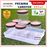 ECOWARE 6pcs Set Bekas Kuih Raya Set 800ml/Cookies Container Set /Bekas Kuih Raya Plastik/ Bekas Kui