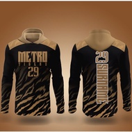 Warmer Jersey Hoodie Customize Brown CUSTOM NAME NUMBER Man Basketball Hoody XS-6XL