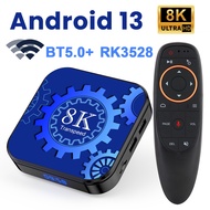 Transpeed Android 13 TV Box Wifi6 Dual Wifi Support 8K Video BT5.0+ RK3528 4K 3D Voice Media Player Set Top Box TV Receivers