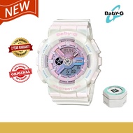 【2-year warranty)】women's watch 100% Original Baby G BA-110 Woman Resin watch strap Girl Ladies  Qua
