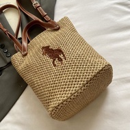 Bei Bao Bao กระเป๋าฟางสะพายไหล่ปักแฟชั่นอเนกประสงค์การออกแบบที่หรูหรา