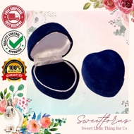 MERAH Red Blue Heart Velvet Ring Box | Red Blue Velvet Ring Box