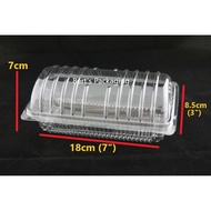 LPM-78L Swiss Roll Case ±50pcs 7" x 3" / Dessert Case / Cheese Cake Box / Anti-Fog / Bekas Kek 7 inc