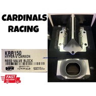 KRR150  HYPER V CARBON REED VALVE BLOCK CARDINALS REED VALVE CARBON #CARDINALS#