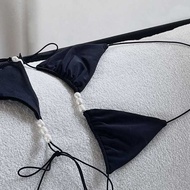 Sexy Bikini Women Swimsuit Female Swimwear Bandeau Biquini Thong Bathing Suit Shiny Swimming Suit