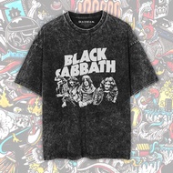 MADMAN Black Sabbath Premium Oversize Stone Wash T-Shirt | Band T-SHIRT | Washed Washed | WO SBTH-3-
