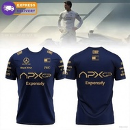 2025 Newest F1 Racing Suit + APX GP Team F1  Summer Men&Women Short Sleeve T-Shirt