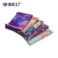 Ultra-Thin Foldable Yoga Mat Travel Yoga Mat Natural Rubber Yoga Mat Suede Printed Yoga Mat Customization