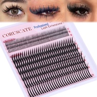 CORUSCATE Spiked eyelash clusters Super Long 12-22mm Eyelash tip 7-9mm Lower eyelashes Professional 