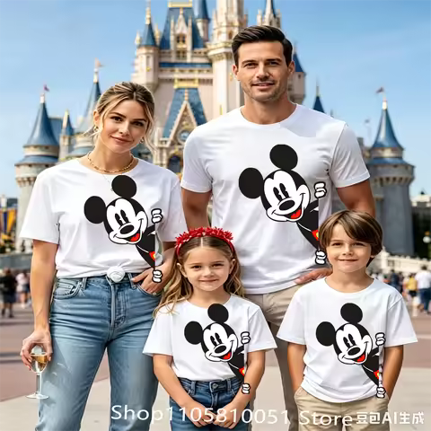 Family Vacation 2026 T-Shirt Magic Castle Cartoon Mouse Matching Family Tees Where The Magic Begins 
