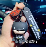 鋼鐵俠 蜘蛛人 蝙蝠俠 美國隊長公仔掛件 可愛 創意卡通鑰匙扣 鑰匙扣 公仔配飾 汽車鑰匙鏈 情侶包包掛飾掛件