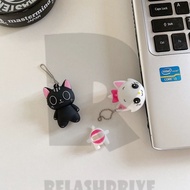 Black Cat White Cat Silicone Mini Pen Hard Drive 1GB 2GB 4GB 8GB 16GB 32GB 64GB 128GB 2TB Flash Driv