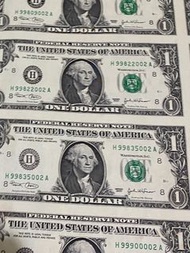 美元連體鈔，32張一套售價1800