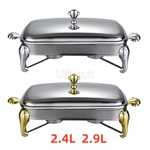 Chafing Dish Buffet Set Serving Dish 2.4L 2.9LStainless Steel Buffet Warmer Hot Pot Detachable with 