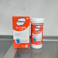 Calsource Ca-C1000 Orange effervescent tablets supplemented with calcium and vitamin C, tube of 10 t