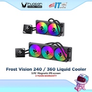 Invasion FROST VISION 240 / 360 Liquid Cooler | Intel & AMD CPU AIO Liquid Cooler (Black)