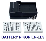 EN-EL5 \ ENEL5 แบตเตอรี่ \ แท่นชาร์จ \ แบตเตอรี่พร้อมแท่นชาร์จสำหรับกล้องนิคอน Battery \ Charger \ B