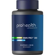 ProHealth NMN Pro 300, suplemen NMN (β-Nicotinamide Mononucleotide) 30 Kapsul, suplemen NAD+, Buatan