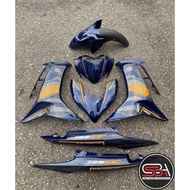 MOTORCYCLE COVERSET BODYSET LC135 LC V8 DBMND BLACK MATT FUEL INJECTION FI YAMAHA VELOZI L8-S-7 STD 