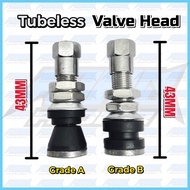 UNIVERSAL Motorcycle Tubeless Valve Head Nut Wheel Screw 43MM Grade A Grade B Kepala Tiub Air Stem Cap Tayar Motorsikal