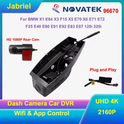 4K 2160P Car DVR Wifi Dash Cam for BMW 1 3 5 7 Series E81 E82 E87 E88 E90 E91 E92 E93 E60 E61 E65 E6
