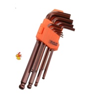 9pcs Ball Point Hex Key Set*1/16-3/8*