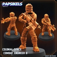Combat Engineer [8]-Dead Sector-Humanoid Human/32mm scale 3D printed miniature PSK