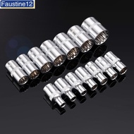 [FUTN]12 Point Mirror Short Socket Head 1/4 Drive Torx Bit Ratchet Wrench Adapter