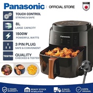 Panasonic Air Fryer 8L Large Capacity 1500W Air Fryer Oven Rapid Heating Oil Free Roaster Auto Power