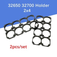 2pcs 32650 battery holder 2x4 Integrated 32650 32700 Battery Cell Holder plastic for DIY lithium-ion