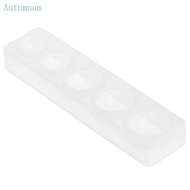 AUTU DIY Crystal Epoxy Mold Geometric Shape Pendant Necklace Resin Mirror Small Hemisphere Silicone 