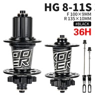 Bicycle Hub KOOZER XM490 Sealed Bearings Hub 6 Pawl 72 Sound Noise Hub For HG 8 9 10 11 12 Speed For