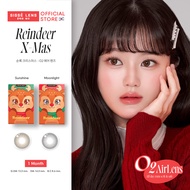 [Limited] Sisse Lens คอนแทคเลนส์ รายเดือน รุ่น Reindeer X-Mas สีSunshine/Moonlight 1คู่ : O2 Air Len