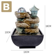 น้ำล้นเสริมฮวงจุ้ย ลูกแก้วหมุนรับทรัพย์ น้ำตกจำลอง น้ำพุเสริมดวง ลูกแก้วไฟLED น้ำพุตั้งโต๊ะ Indoor w