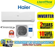 Haier 1.0HP / 1.5HP DC Inverter Air Conditioner HS-09VQK  R32 Air-cond Penghawa Dingin