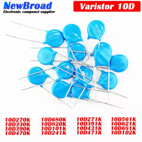 100PCS 10D Varistor 270K 330K 390K 470K 680K 820K 101K 241K 271K 391K 431K 471K 561K 621K 681K 102K 