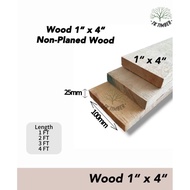 1" x 4" Solid Wood Yellow Meranti Grade A [ 1 - 5 FT ] / 1"x4" Kayu Solid Meranti Kuning Gred A Kayu