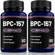 2PCS BPC-157 Peptide Capsules 1000Mcg, Muscle Recovery, Tissue Repair & Physical Strength Support, 1